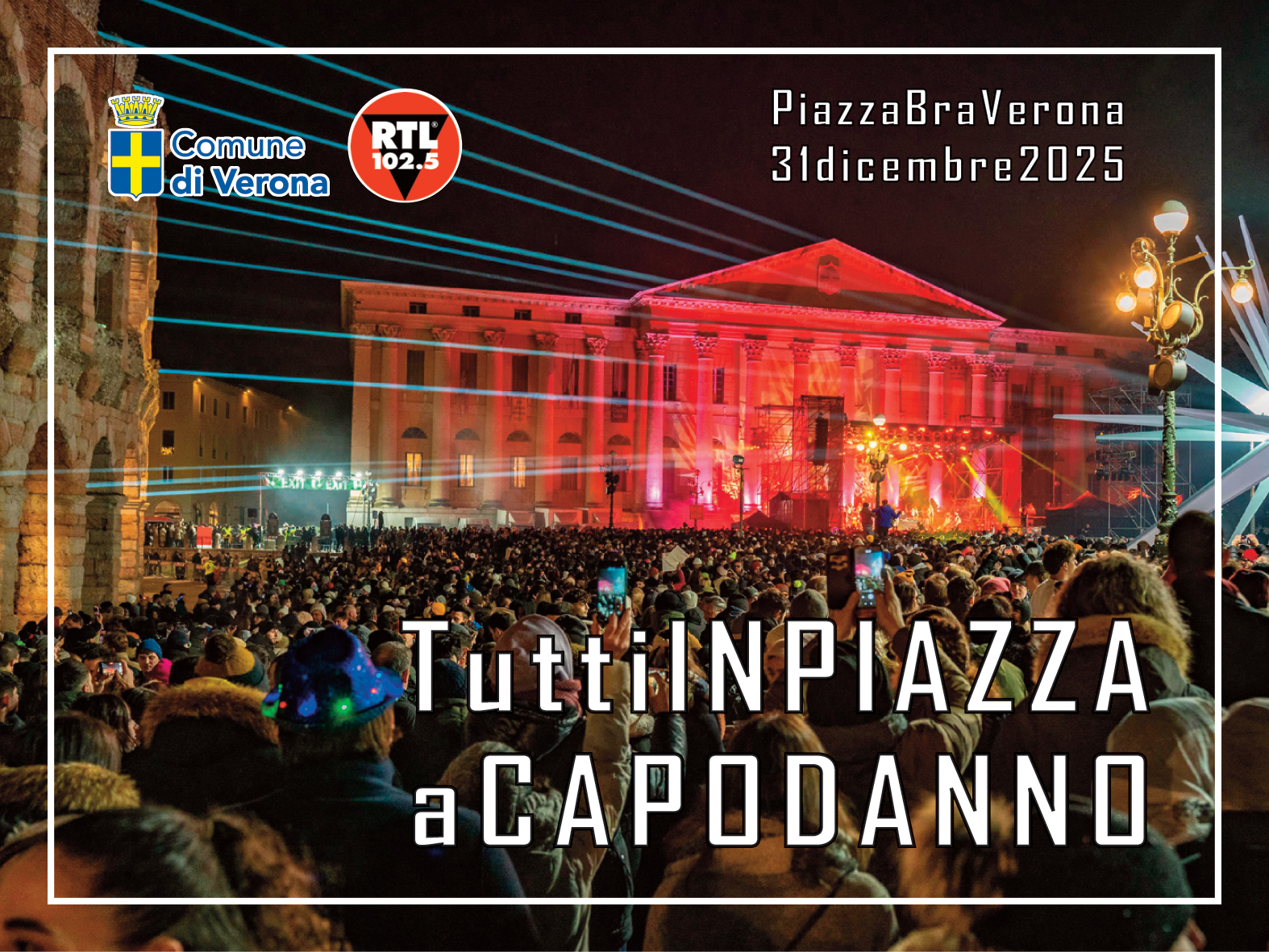 Capodanno Verona piazza Bra