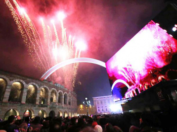 Capodanno Verona piazza Bra