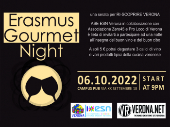 ERASMUS GOURMET NIGHT campus pub