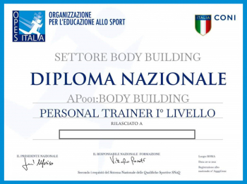 Diploma Nazionale PERSONAL TRAINER
