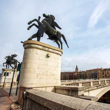 in bicicletta seguendo l'Adige