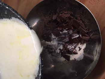 CREMA GANACHE preparazione