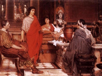 CATULLO E LESBIA dipinto di Alma-Tadema