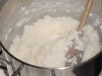 POLENTA MARIDA' fasi della preparazione